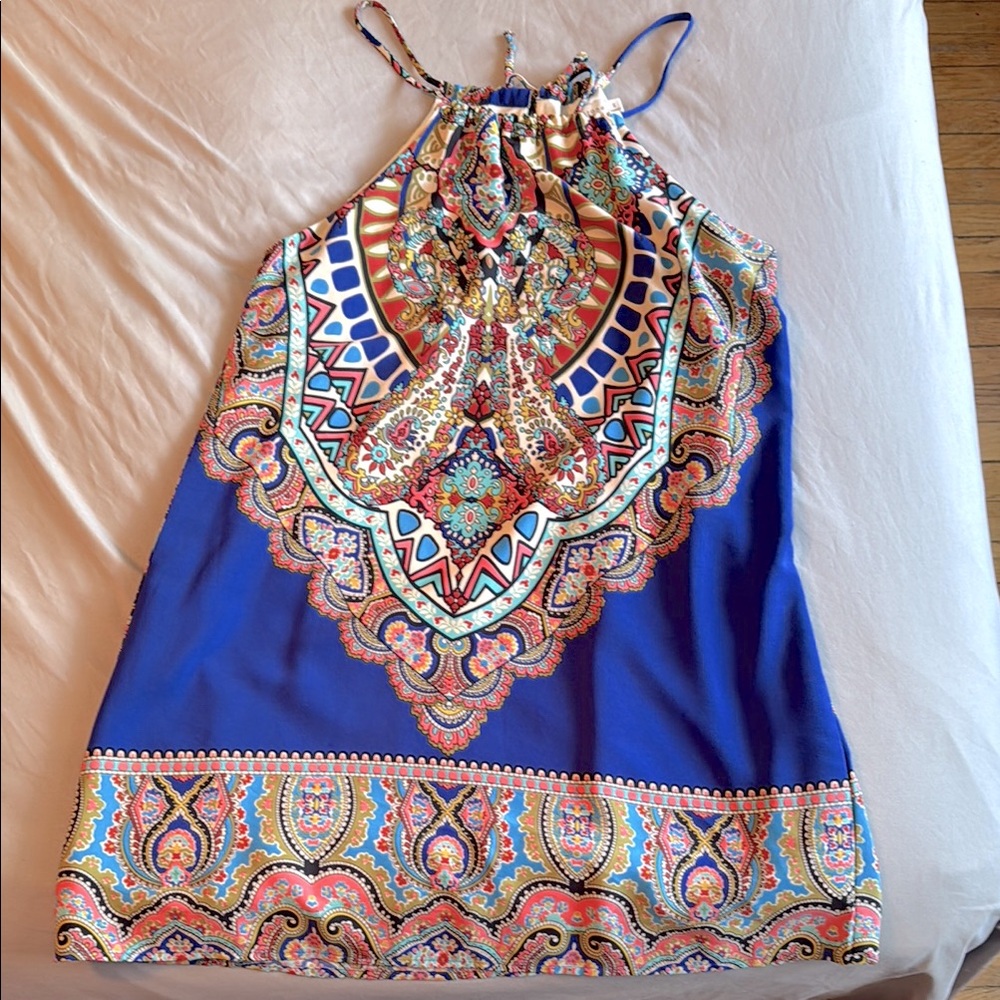 Bohemian Blue Halter Top